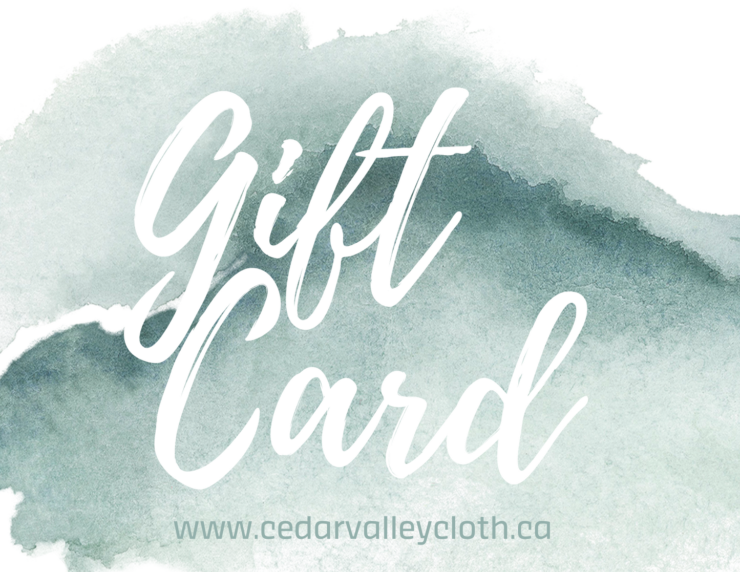 Cedar Valley Cloth Co. Gift Card